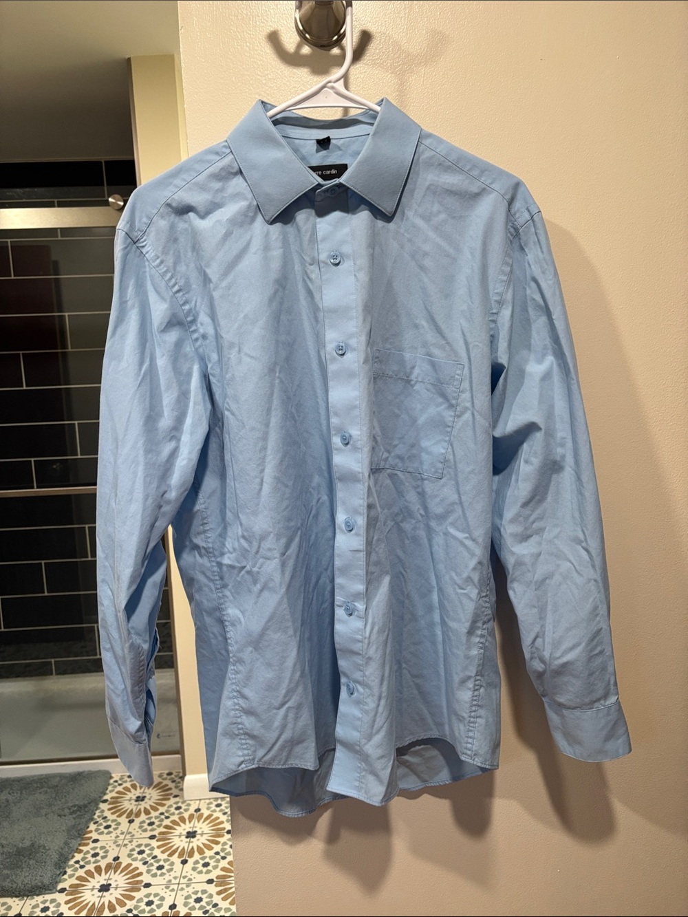 Pierre Cardin Light Blue Long-Sleeve Dress Shirt